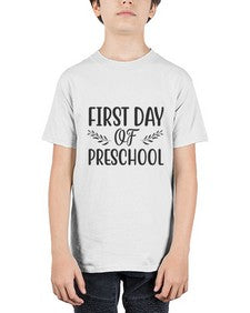first day of preschool 109# - first grade - Youth Tee Unisex