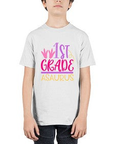 first grade asaurus 117# - first grade - Youth Tee Unisex