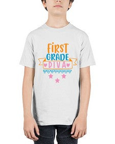 first grade diva 125# - first grade - Youth Tee Unisex