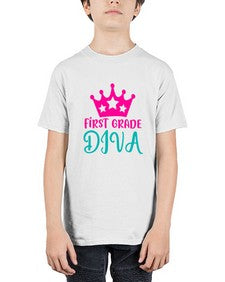 first grade diva 128# - first grade - Youth Tee Unisex