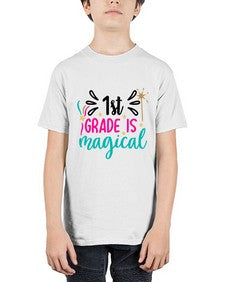 first grade is magical 140# - first grade - Youth Tee Unisex