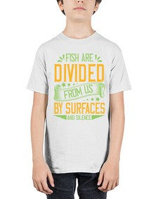 fish are divided from us by surfaces and silence 975# - vegan - Youth Tee Unisex