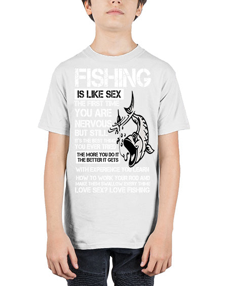 fishing 28# - shark-fish - Youth Tee Unisex
