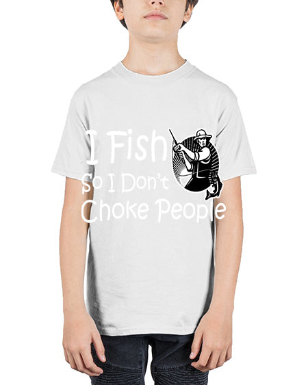 fishing 34# - shark-fish - Youth Tee Unisex