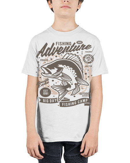 fishing adventure 51# - shark-fish - Youth Tee Unisex