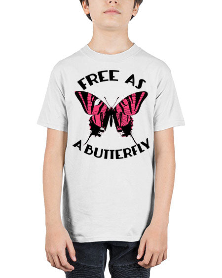 free as a butterfly - butterfly - Youth Tee Unisex