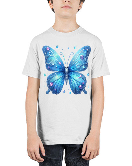 glitter butterfly 17# - butterfly - Youth Tee Unisex