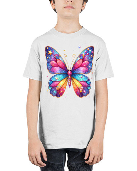 glitter butterfly 20# - butterfly - Youth Tee Unisex