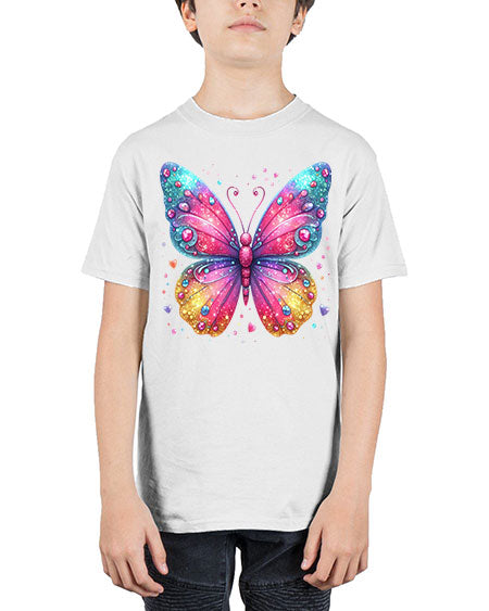 glitter butterfly 23# - butterfly - Youth Tee Unisex