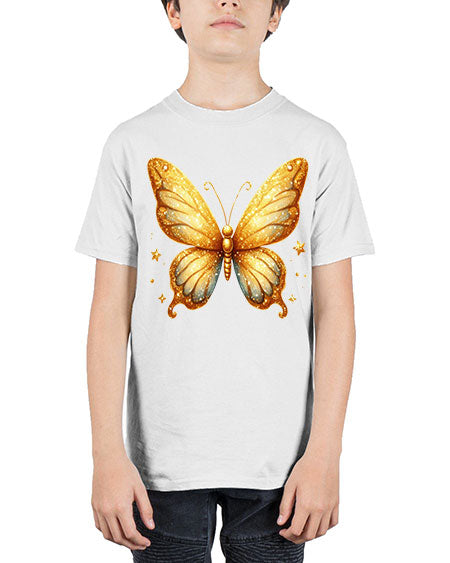 glitter butterfly 24# - butterfly - Youth Tee Unisex