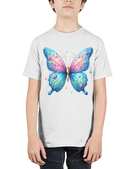 glitter butterfly 2# - butterfly - Youth Tee Unisex