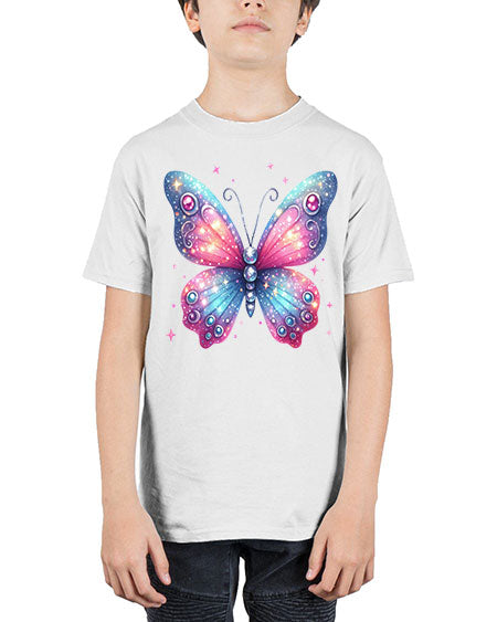glitter butterfly 5# - butterfly - Youth Tee Unisex