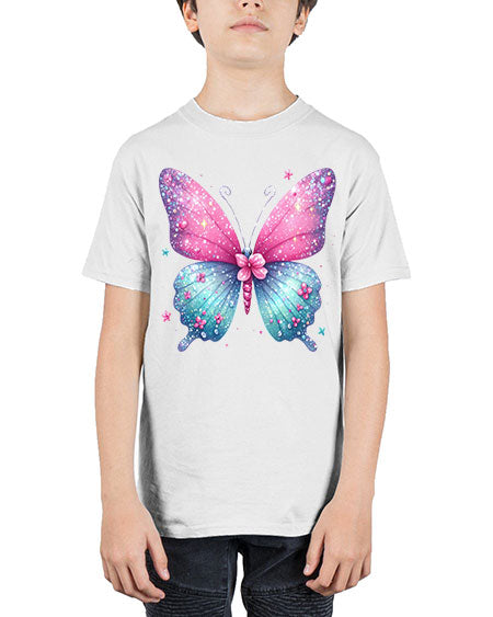glitter butterfly 7# - butterfly - Youth Tee Unisex