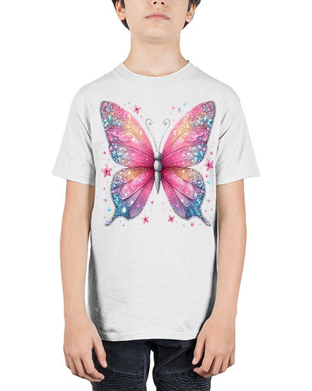 glitter butterfly 8# - butterfly - Youth Tee Unisex
