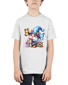 gnome with butterfly 03# - gnome - Youth Tee Unisex