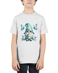 gnome with butterfly 10# - gnome - Youth Tee Unisex