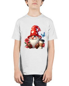 gnome with butterfly 12# - gnome - Youth Tee Unisex