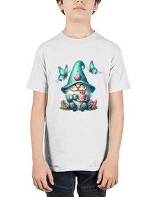 gnome with butterfly 14# - gnome - Youth Tee Unisex