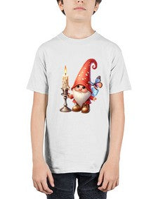 gnome with butterfly 16# - gnome - Youth Tee Unisex
