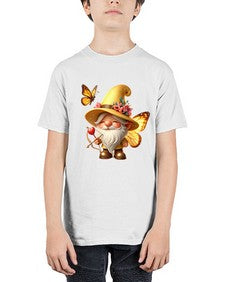 gnome with butterfly 27# - gnome - Youth Tee Unisex