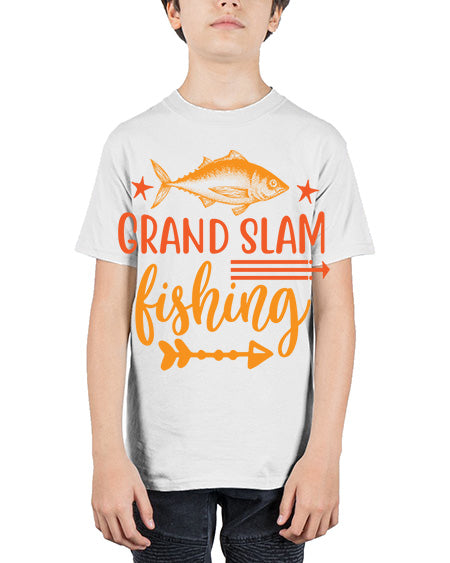 grand salm fishing 12# - shark-fish - Youth Tee Unisex