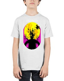 halloween full moon 500# - art pop art - Youth Tee Unisex