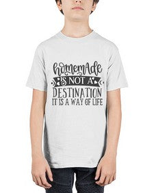 happiness is not a destination it is a way of life Style 110# - motivation - Youth Tee Unisex