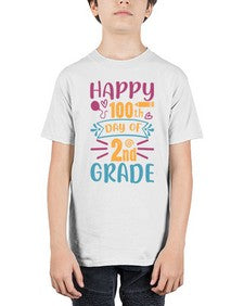 happy one hundredth day of second grade 249# - second grade - Youth Tee Unisex