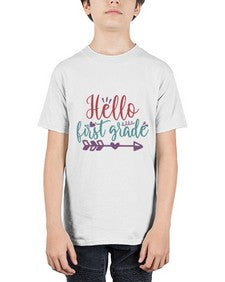 hello first grade 271# - first grade - Youth Tee Unisex