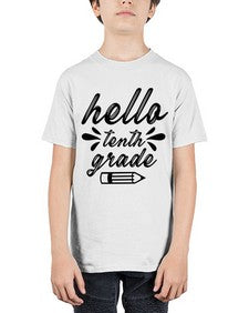 hello tenth grade 338# - tenth grade - Youth Tee Unisex