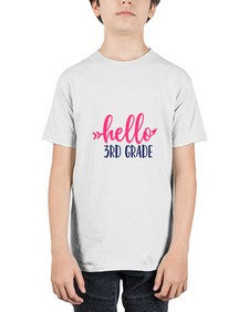 hello third grade 341# - third grade - Youth Tee Unisex