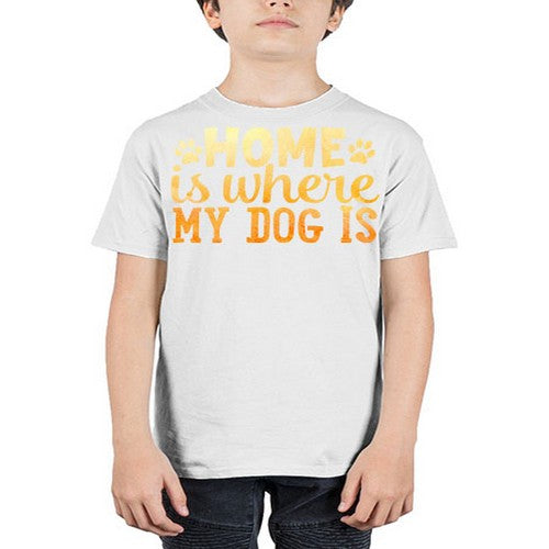 home is where my dog is 150# - dogs - Youth Tee Unisex
