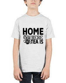 home is where the tea is 1055# - tea - Youth Tee Unisex