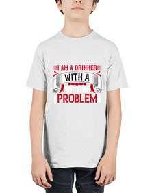 i am a drinker with a writing problem 197# - drinking - Youth Tee Unisex
