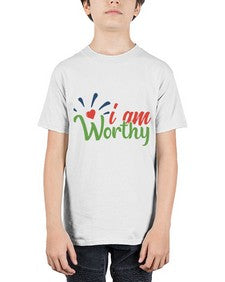 i am worthy Style 97# - motivation - Youth Tee Unisex