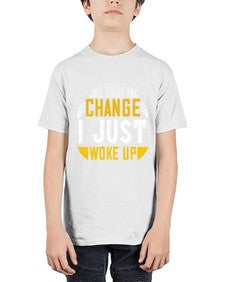 i didnt change ijust woke up 1089# - vegan - Youth Tee Unisex