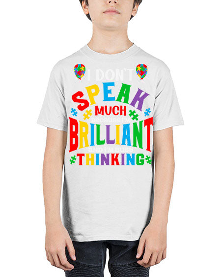 i dont speak much autism 91# - autism - Youth Tee Unisex