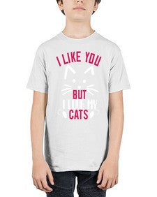 i like you but ilike my cats Style 53# - cats - Youth Tee Unisex