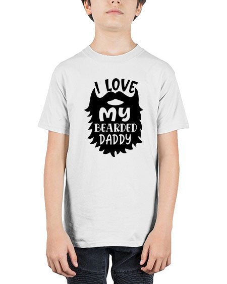 i love my bearded daddy Style 103# - baby - Youth Tee Unisex