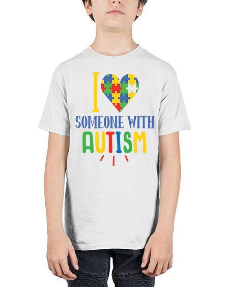 i love someone with autism Style 21# - autism - Youth Tee Unisex
