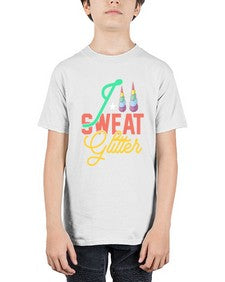 i sweat glitter 190# - unicorn - Youth Tee Unisex