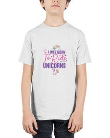 i was born to ride unicorns 202# - unicorn - Youth Tee Unisex