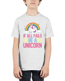 if all fails be a unicorn 218# - unicorn - Youth Tee Unisex
