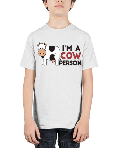 im a cow person - cow - Youth Tee Unisex