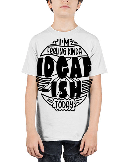 im feeling kinda idgafish today 10# - shark-fish - Youth Tee Unisex