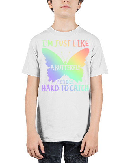 im just like a butterfly pretty to see - butterfly - Youth Tee Unisex