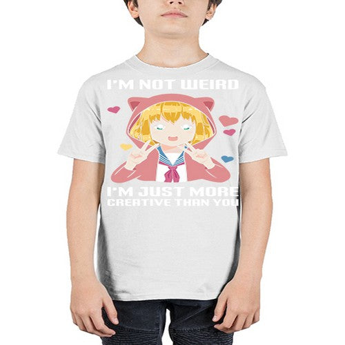 im not wierd im just more creative than you248# - anime - Youth Tee Unisex