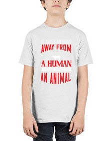 it takes nothing away from a human 283# - vegan - Youth Tee Unisex