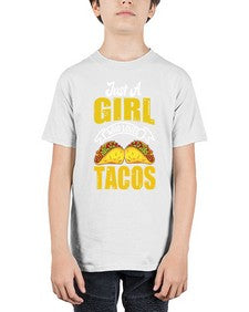 just a girl who loves tacos 1254# - tacos - Youth Tee Unisex