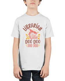 librarian shark doo doo 474# - librarian - Youth Tee Unisex